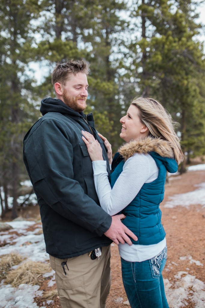 Winter engagement session by Brick and Willow Photography