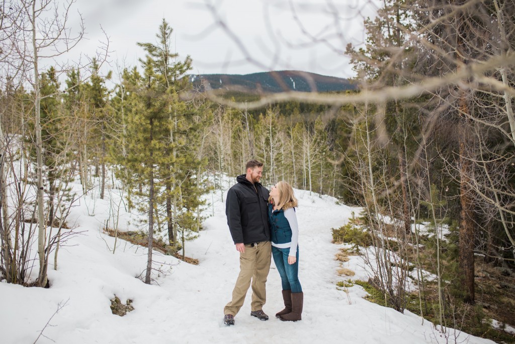 Engagement session in Conifer, Colorado